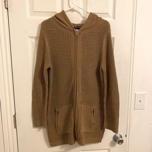 2/$10 INC zip up sweater, size L